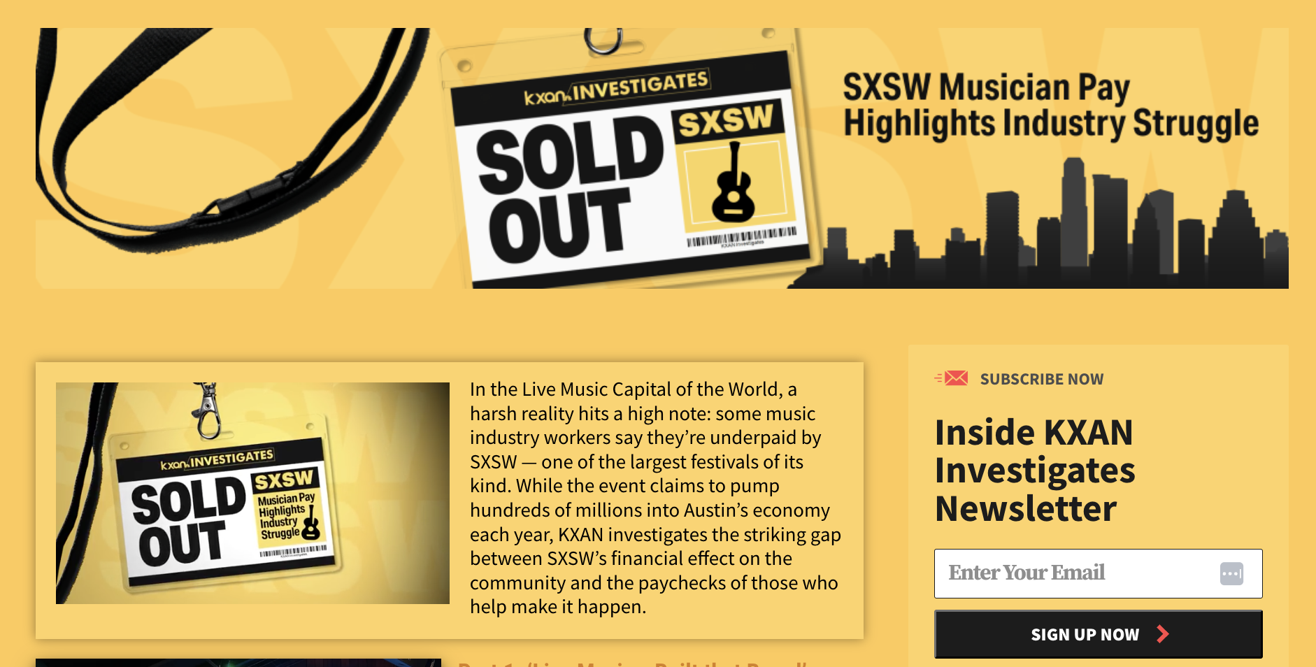 Sold Out: SXSW