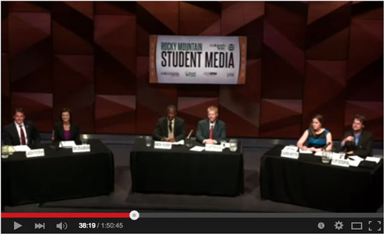 As part of the student government election season in spring 2015, I moderated and helped coordinate a live broadcast of the 2015 Associated Students of Colorado State University presidential Debate.